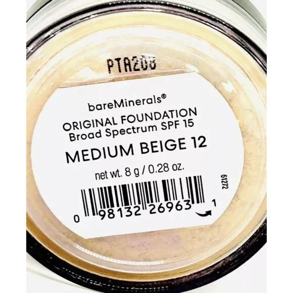bareMinerals SPF 15 Original Loose Powder Foundation - Medium Beige 12 3 JARS - Picture 3 of 6